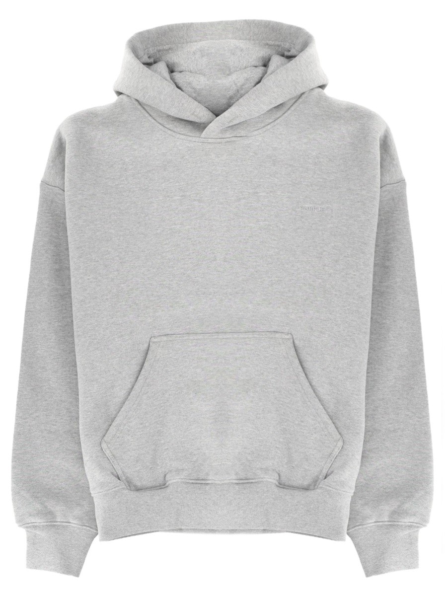 Refresh your wardrobe with the PURPLE BRAND men's "BASIC" SWEATSHIRT in Grey