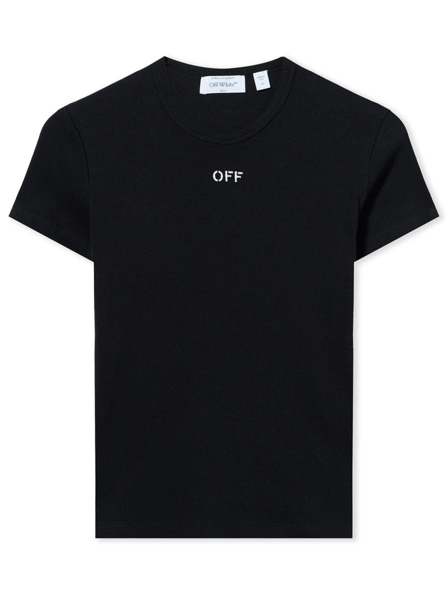 Refresh your wardrobe with the Off-white women's BASIC T-SHIRT WITH LOGO in Black