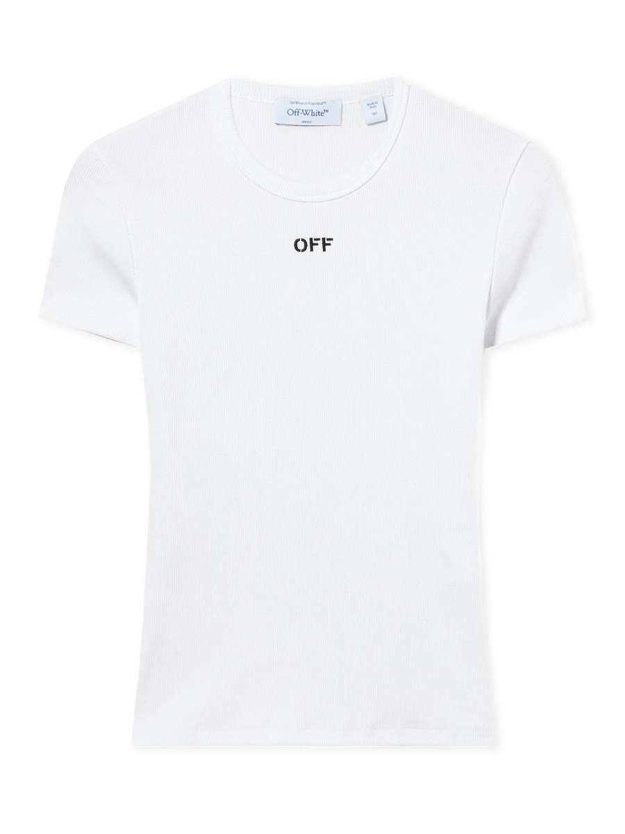 Refresh your wardrobe with the Off-white women's BASIC T-SHIRT WITH LOGO in White