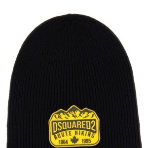 Discover the authentic Dsquared2 men's BEANIE HAT in Black