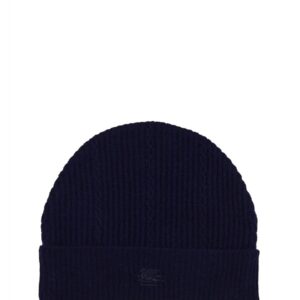 Discover the authentic Etro women's BEANIE HAT WITH LOGO in Blue