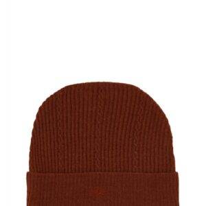 Discover the authentic Etro women's BEANIE HAT WITH LOGO in Bordeaux
