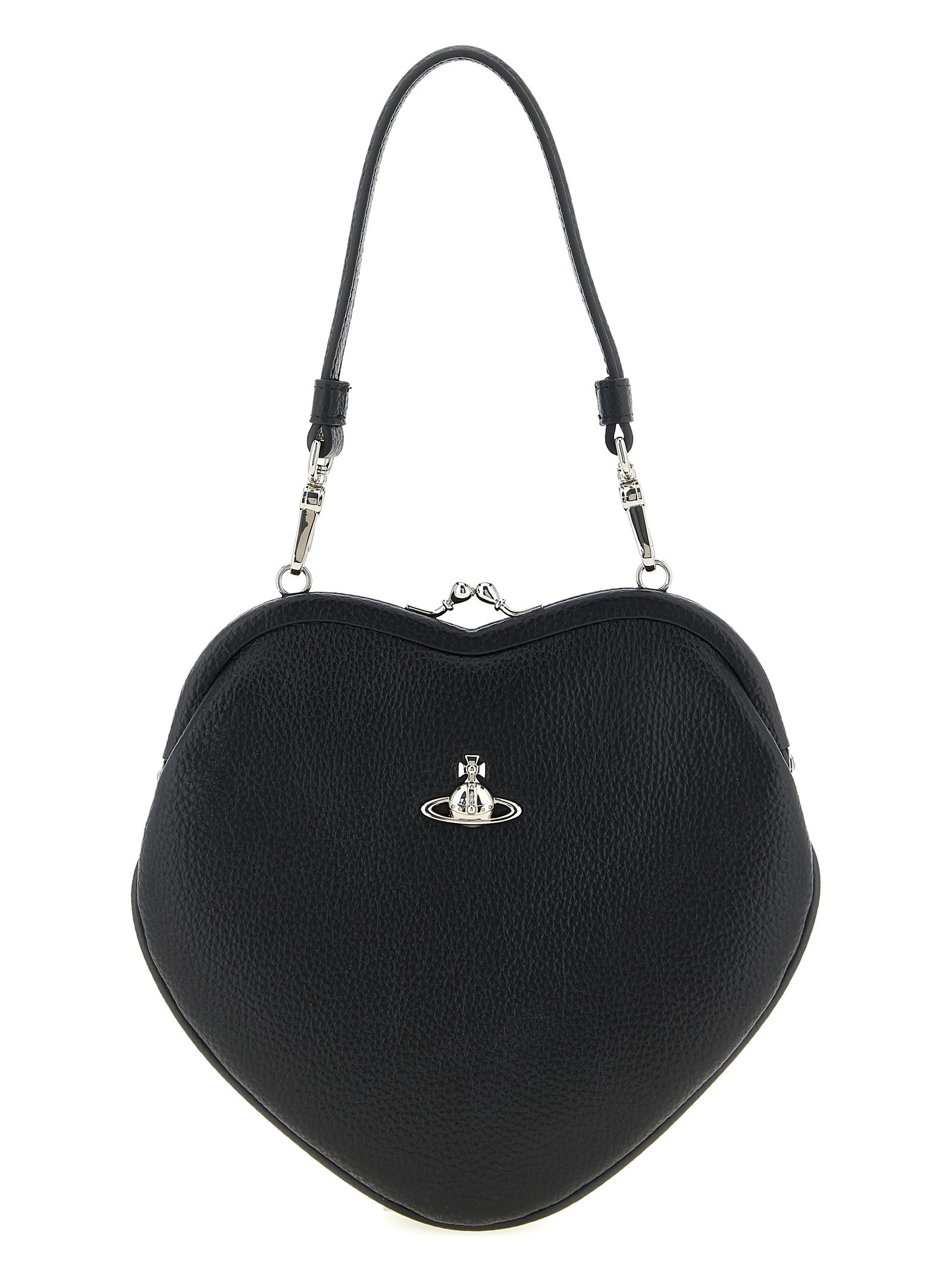 'Belle Heart Frame' handbag : Color - Black