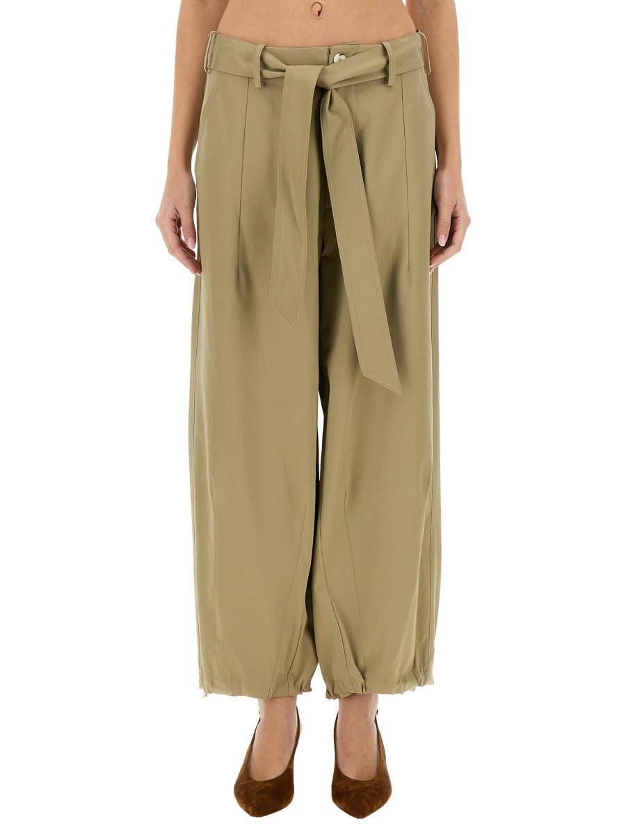 Discover the authentic ALYSI women's BELTED PANTS in beige