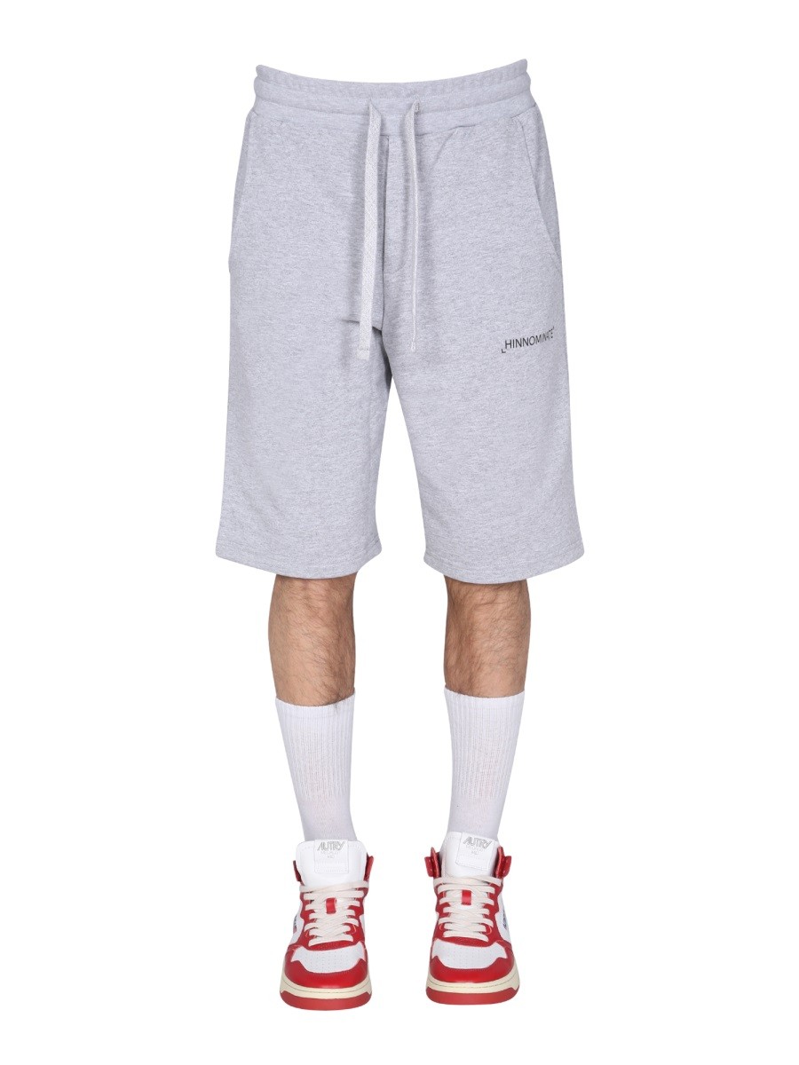 Elevate your look with the Hinnominate men's BERMUDA WITH LOGO in Grey