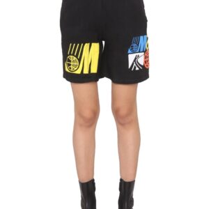 Refresh your wardrobe with the MARKET unisex BERMUDA WITH LOGO PRINT in Black