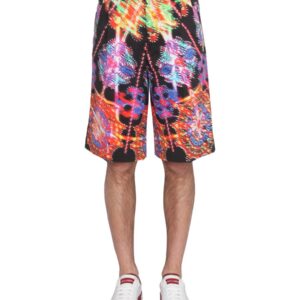 Explore the authentic Dolce & Gabbana men's BERMUDA WITH LUMINARY PRINT in MULTICOLOUR
