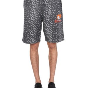 Discover the authentic HERON PRESTON men's BERMUDA WITH RUBBER LOGO in Black