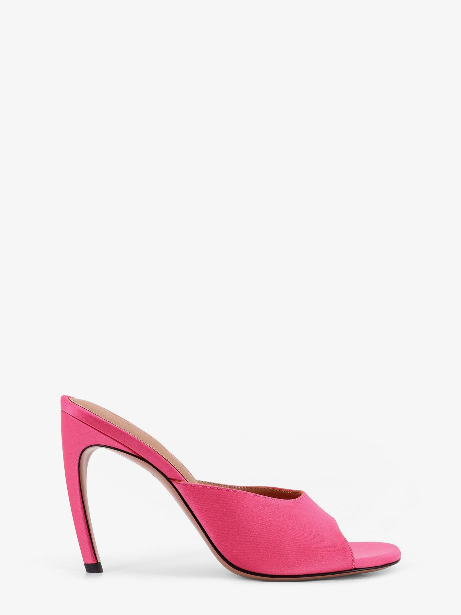 Discover the authentic The Attico women's Betta satin sandals in WARM FUCHSIA