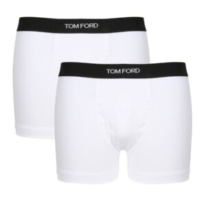 Discover the authentic TOM FORD men's 2-Pack Boxer In Cotone in White