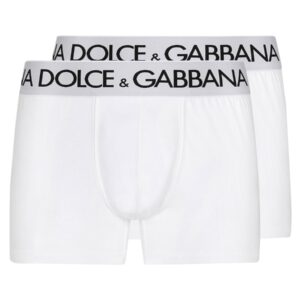 Discover the authentic Dolce & Gabbana men's BI-PACK BOXER REGULAR in White