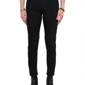 Refresh your wardrobe with the Alexander Mcqueen men's BIKER JEANS in Black