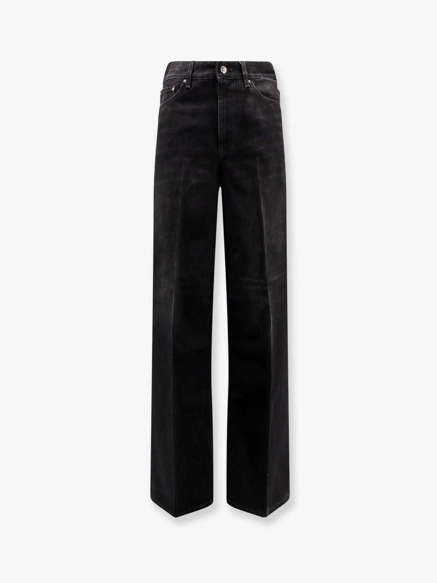Discover the authentic TOTEME women's Black denim jeans in Faded black