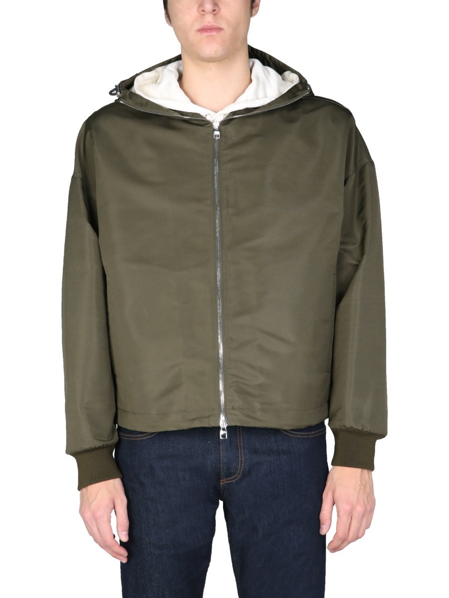 Explore the authentic Alexander Mcqueen men's "BLAKE PAINTING" JACKET in Military green