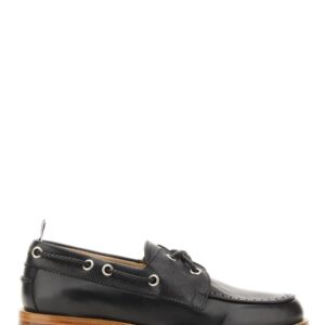 Discover the authentic THOM BROWNE men's BOAT MOCCASIN in Black