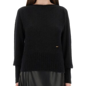 Refresh your wardrobe with the TOM FORD women's BOAT-NECK SWEATER in Black