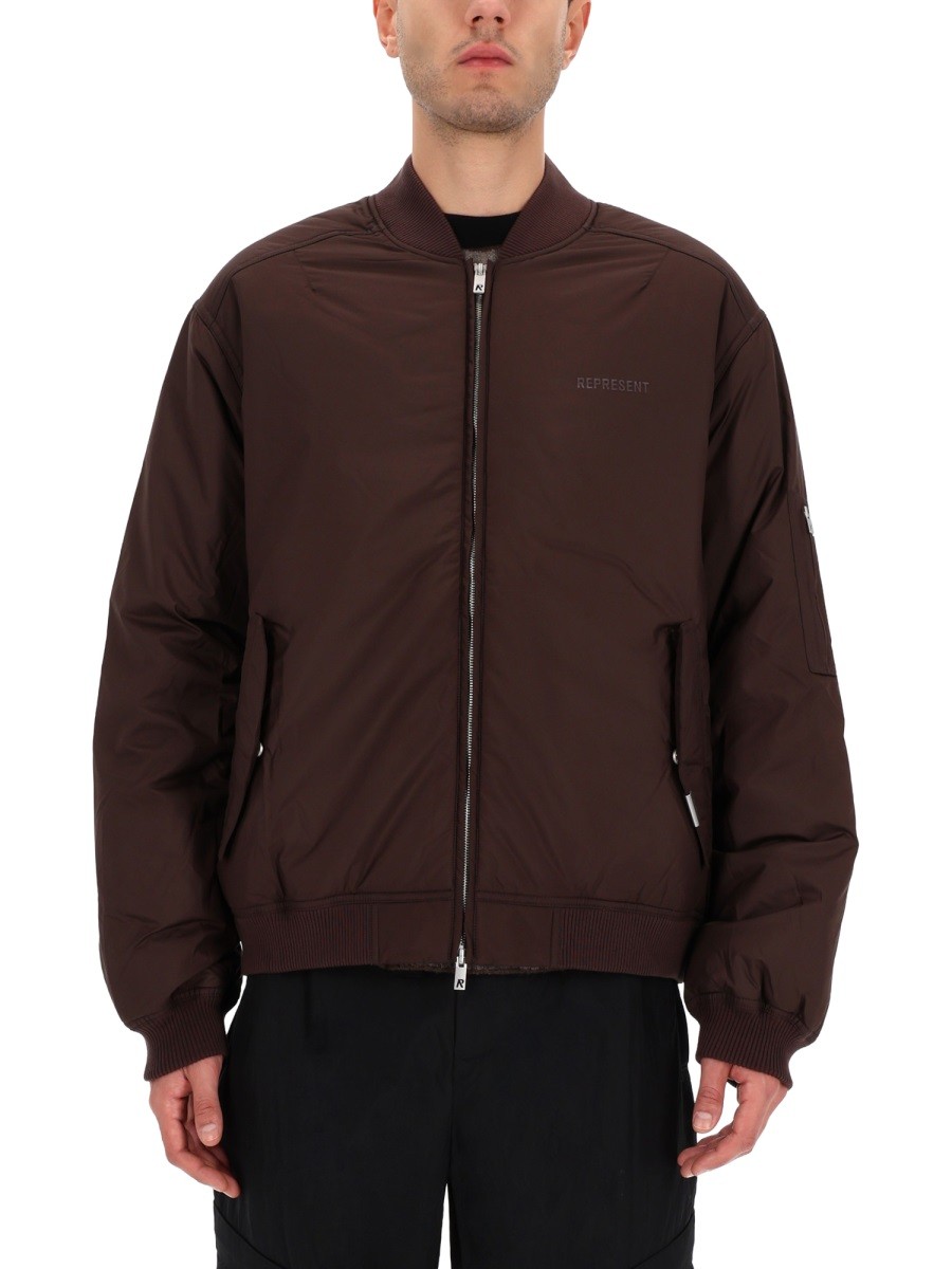 Refresh your wardrobe with the Represent men's BOMBER JACKET "SMART" in Brown
