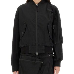 Refresh your wardrobe with the Helmut Lang women's BOMBER "MA1" in Black