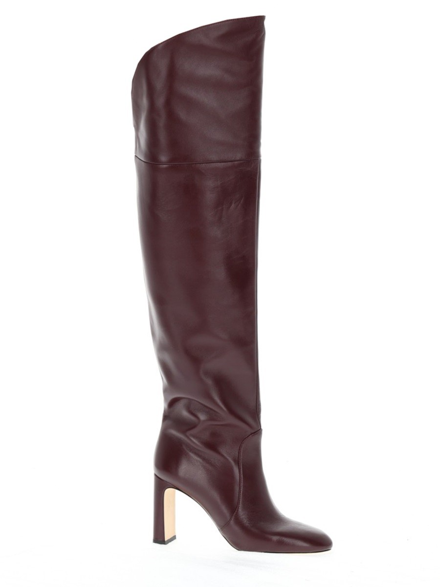 Refresh your wardrobe with the Stuart Weitzman women's BOOT "BABETTE" in Bordeaux