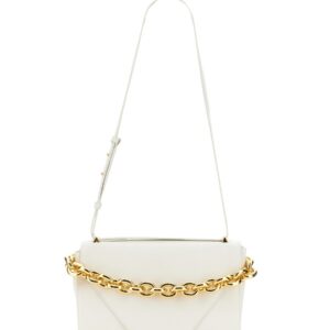 Refresh your wardrobe with the Bottega Veneta women's BORSA MOUNT in White