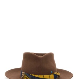 Discover the authentic SUPERDUPER FEAT LORENZOJOVA men's BOUGAINVILLEA HAT in Brown
