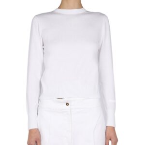 Discover the authentic PATOU women's BOW JERSEY in White