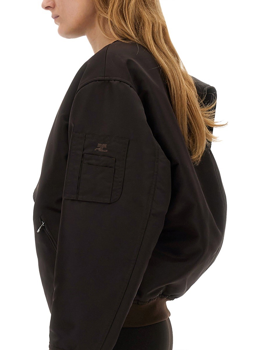 BOW NECK BOMBER JACKET - Image 4