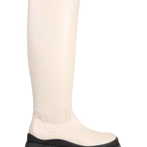 Discover the authentic STAUD women's BOW TALL BOOTS in Nude