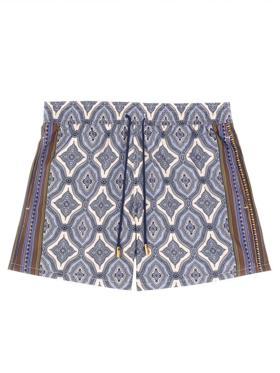 Elevate your look with the Etro men's BOXER SWIMSUIT in MULTICOLOUR