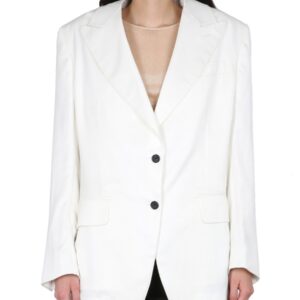Elevate your look with the TOM FORD women's BOYFRIEND JACKET in White