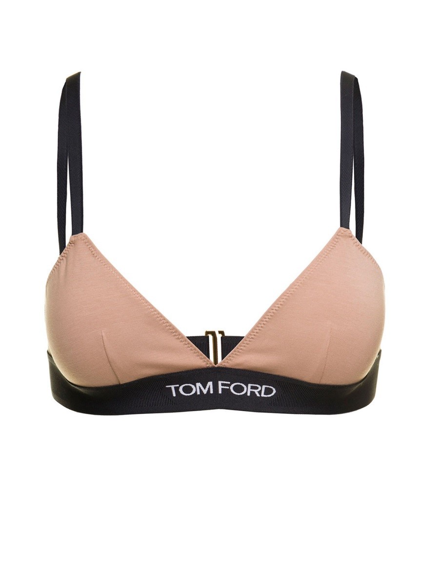 Refresh your wardrobe with the TOM FORD women's BRA WITH LOGO in Nude