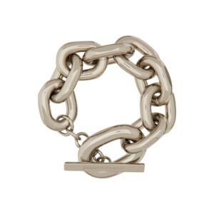 Refresh your wardrobe with the RABANNE women's BRACCIALE "XL LINK" in Silver
