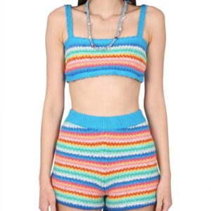 Explore the authentic ALANUI women's BRALETTE OVER THE RAINBOW in MULTICOLOUR