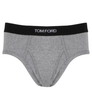 Discover the authentic TOM FORD men's BRIEFS WITH LOGO in Grey