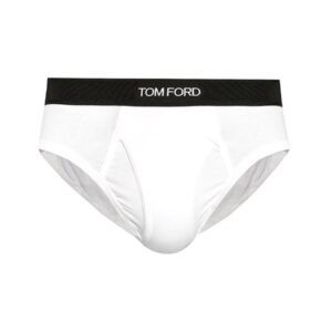 Discover the authentic TOM FORD men's BRIEFS WITH LOGO in White