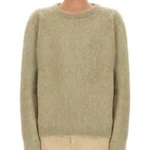 Discover the authentic LEMAIRE men's BRUSHED WOOL SWEATER in Grey