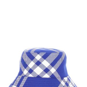 Refresh your wardrobe with the Burberry unisex BUCKET CHECK HAT in Purple