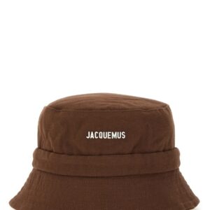 Refresh your wardrobe with the JACQUEMUS women's BUCKET HAT "GADJO" in Brown