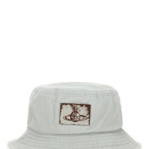 Explore the authentic Vivienne Westwood women's BUCKET HAT WITH LOGO in White