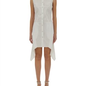 Discover the authentic Helmut Lang women's BUSTIER SHIRT DRESS in White