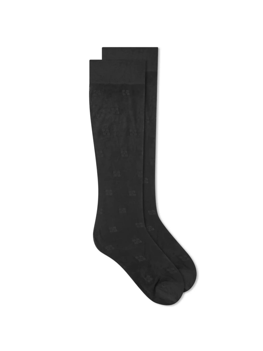Discover the authentic GANNI women's BUTTERFLY" SOCKS in Black