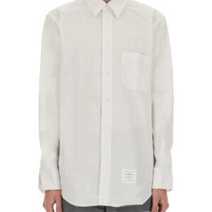 Refresh your wardrobe with the THOM BROWNE men's BUTTON DOWN SHIRT in White