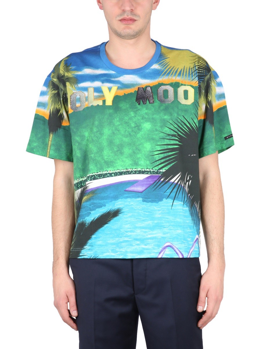 Refresh your wardrobe with the Etro men's CALIFORNIA PRINT T-SHIRT in MULTICOLOUR