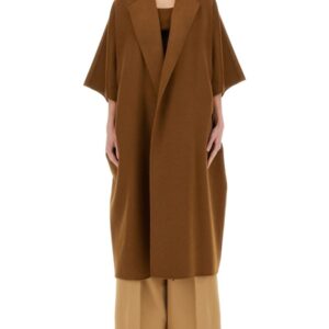Discover the authentic Max Mara women's CAMEL DRAP CAPE COAT in BUFF