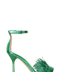 Discover the authentic LEONIE HANNE X LIU JO women's "CAMELIA" SANDALS in GREEN