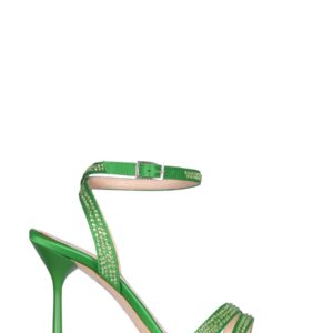 Discover the authentic LEONIE HANNE X LIU JO women's "CAMELLIA" SANDALS in GREEN