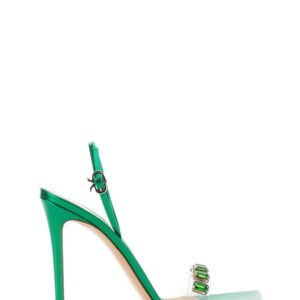 Explore the authentic GIANVITO ROSSI women's CANDY RIBBON SANDAL in GREEN