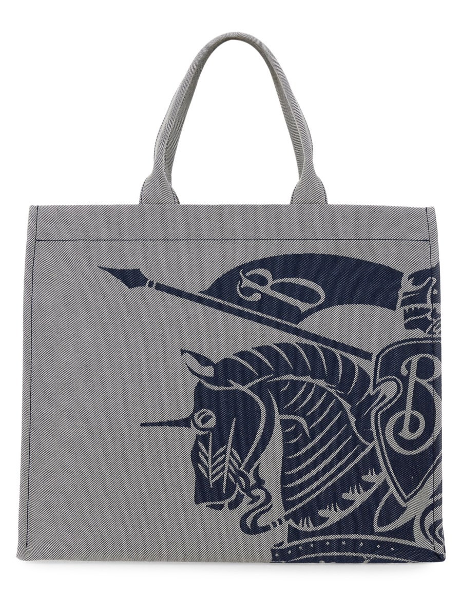 Refresh your wardrobe with the Burberry men's CANVAS TOTE BAG in Grey