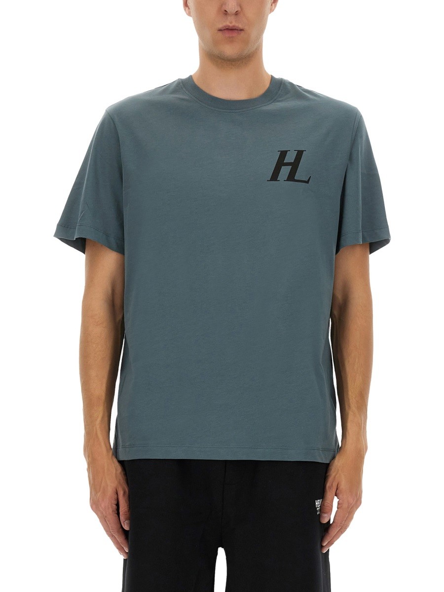 Elevate your look with the Helmut Lang men's "CAPSULE" T-SHIRT in Blue