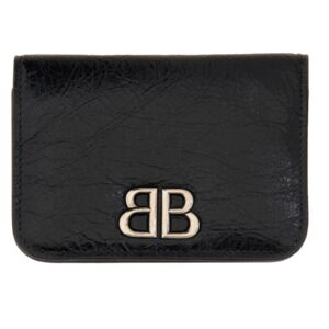 Refresh your wardrobe with the Balenciaga women's CARD HOLDER "MONK" in Black